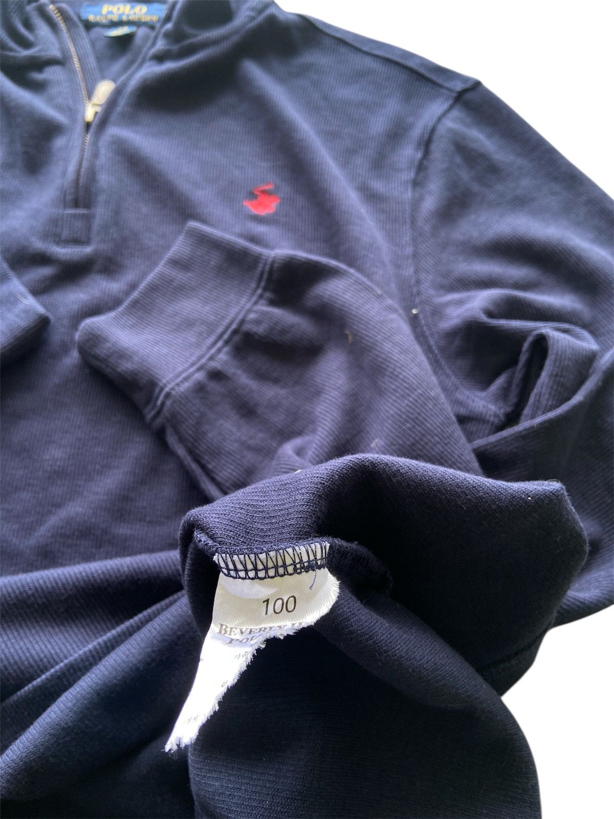 Polo Ralph Lauren Polo Ralph Lauren Half Zipper Navy Blue Size US L / EU 52-54 / 3 - 5 Thumbnail