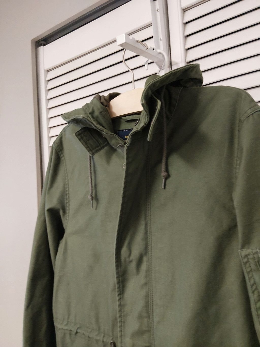 Alpha Industries Alpha Industries Hooded M-65 Olive Green Jacket with Navy a Size US XXS / EU 40 - 4 Thumbnail