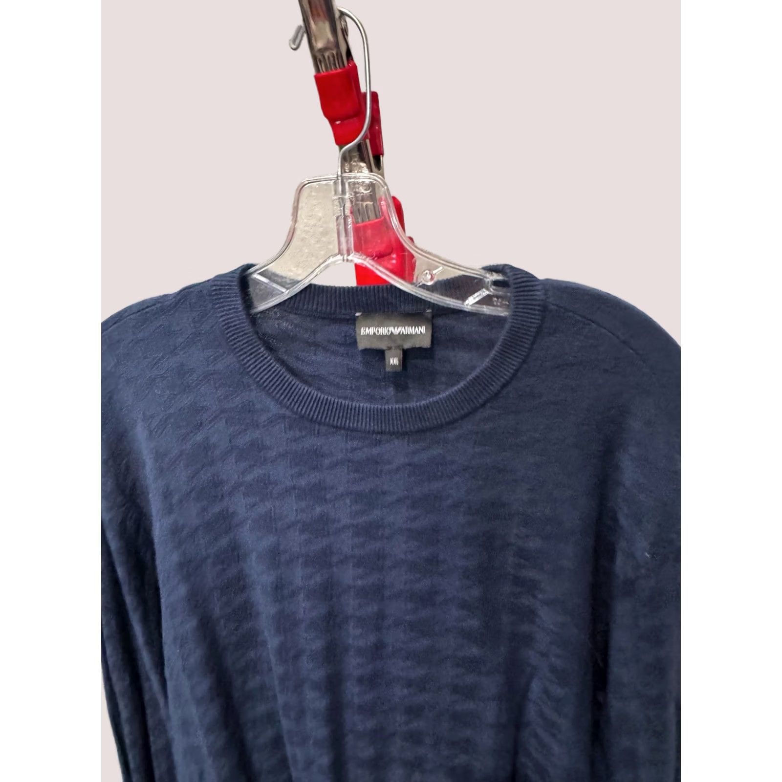 Emporio Armani Emporio Armani Sweater 2XL Multicolor Stitched Pullover Men 长 Size US XXL / EU 58 / 5 - 1 Thumbnail