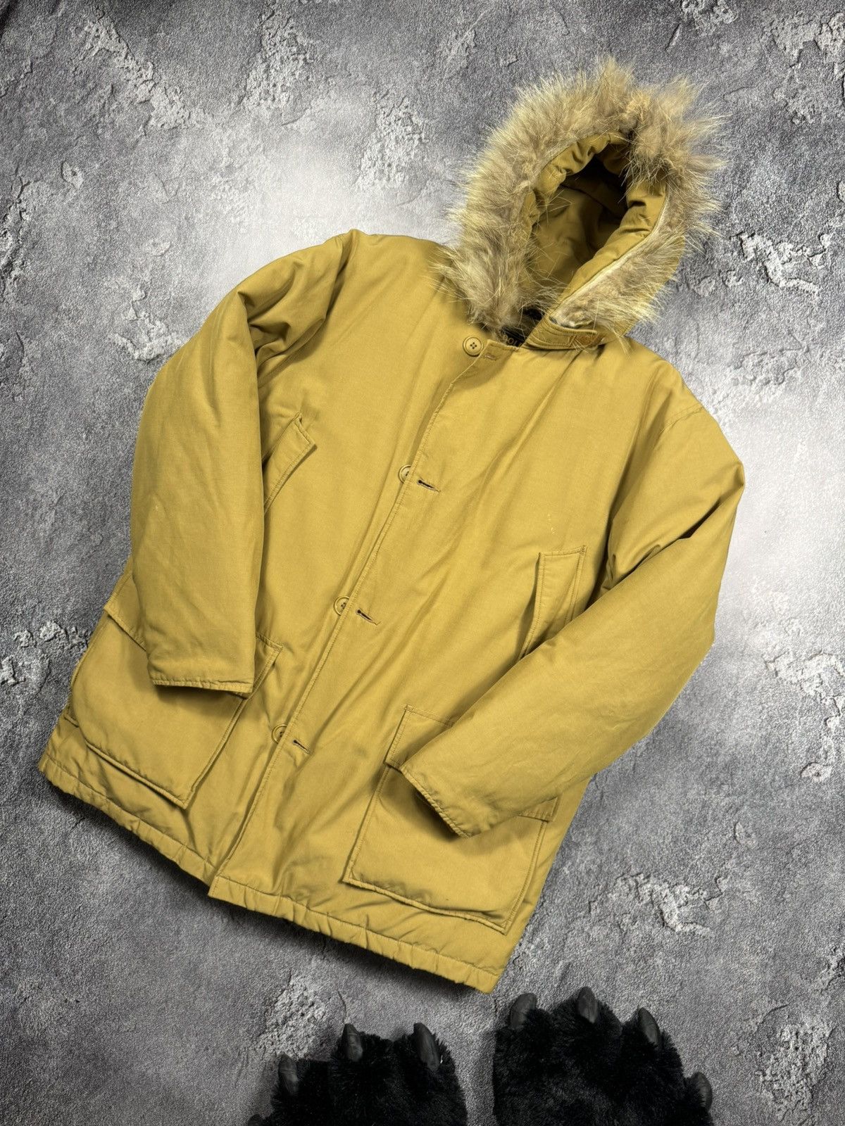 Woolrich Woolen Mills Vintage Woolrich Arctic Parka — Mustard Gold Size US L / EU 52-54 / 3 - 1 Thumbnail