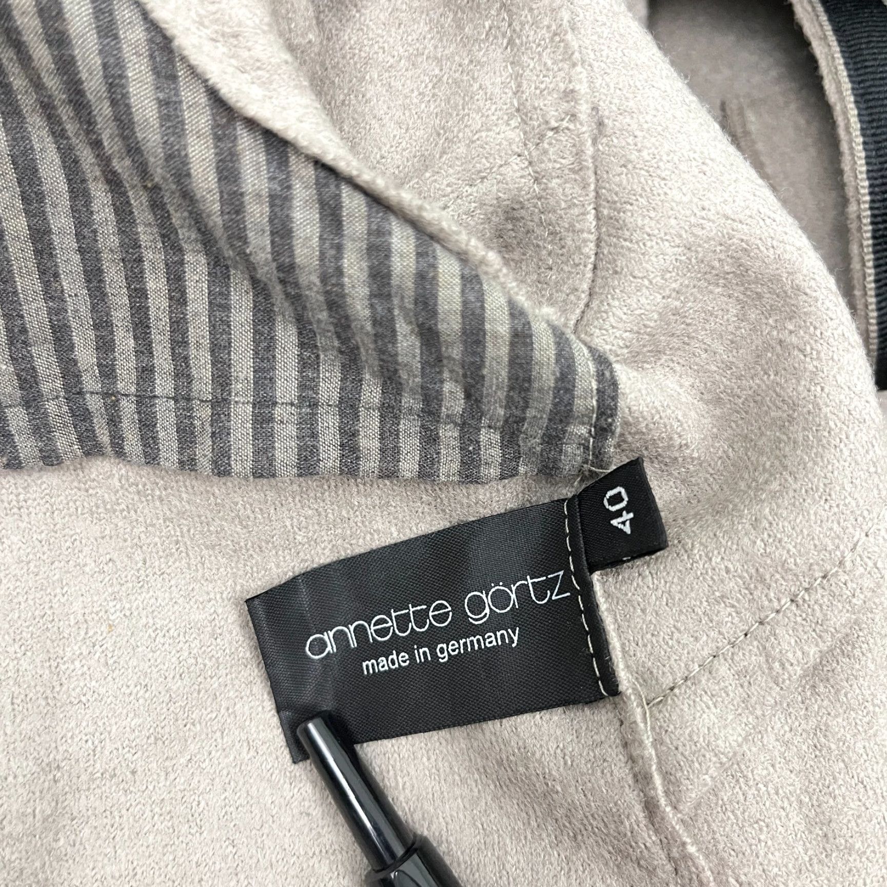 Vintage VINTAGE Annette Görtz Jacket Womens Sz 40 Virgin Wool Brown Cardigan Blazer Coat Preppy Size S / US 4 / IT 40 - 5 Thumbnail