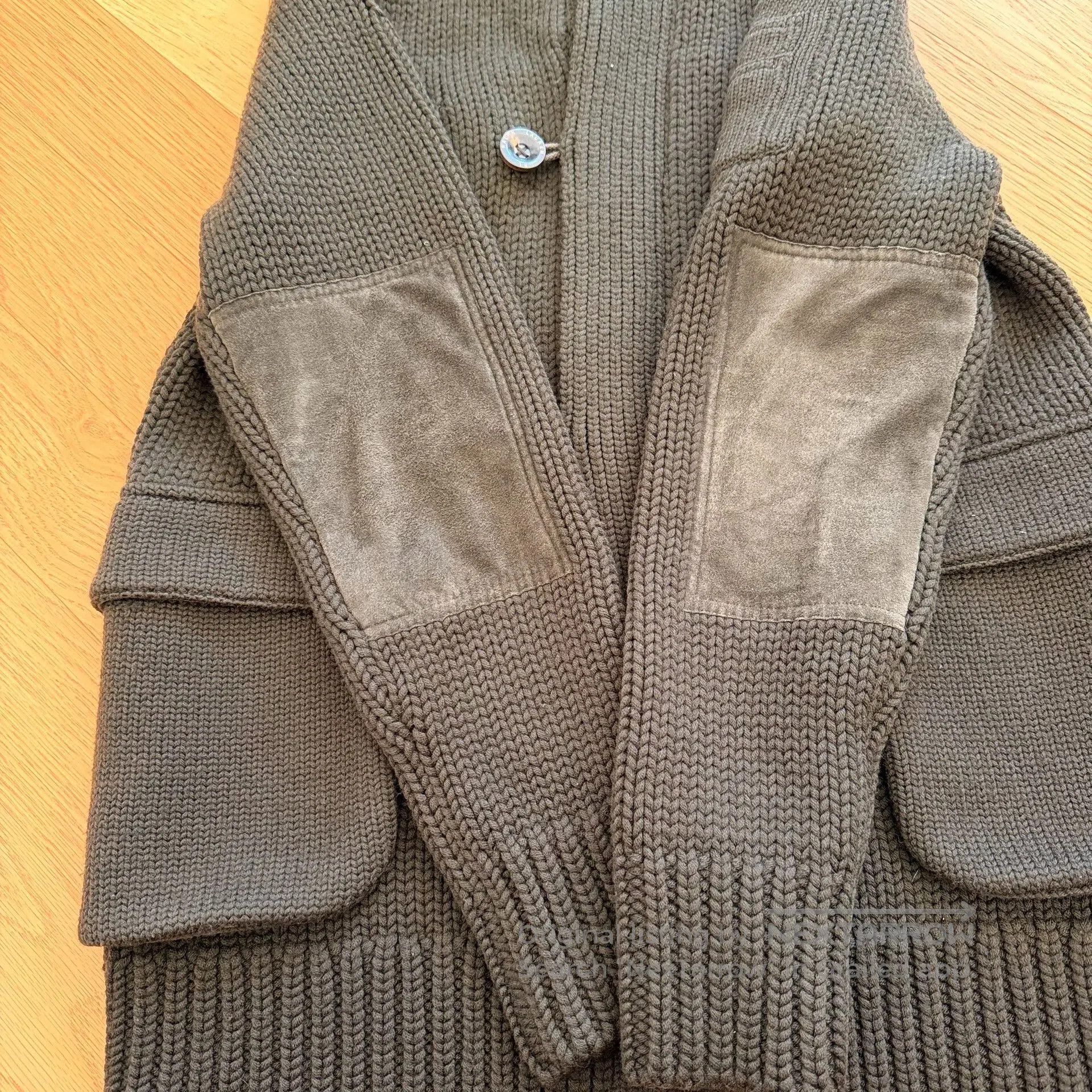 RLX Ralph Lauren Heavy Merino Wool and Leather Jacket. Size US M / EU 48-50 / 2 - 3 Thumbnail