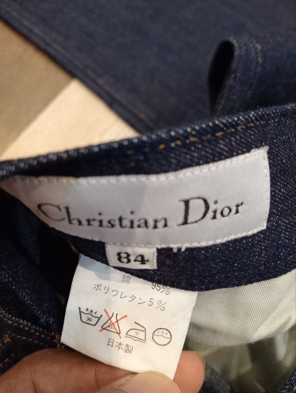 Dior CHRISTIAN DIOR BLUE DENIM STRETCH PANTS Size US 33 - 8 Thumbnail
