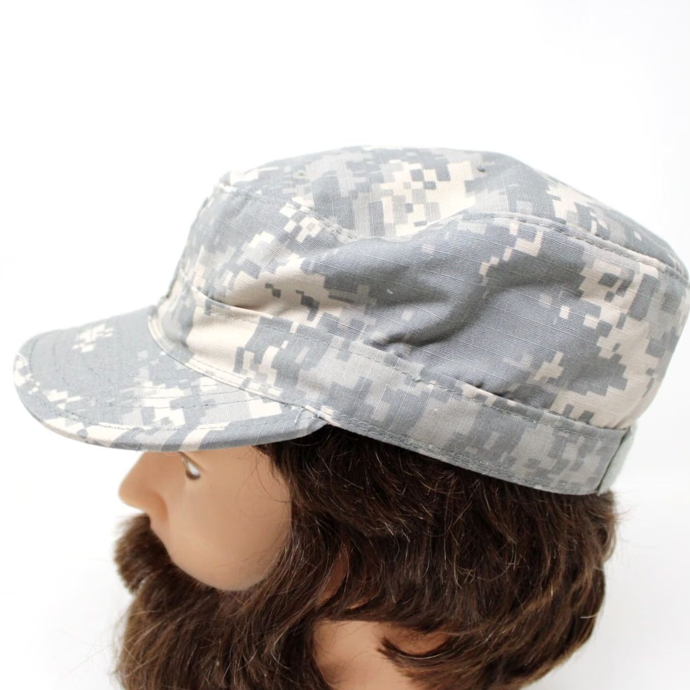 Vintage US Army Patrol Hat Adult 7 3/8 Green Digital Camo Camouflage Bernard Cap Size ONE SIZE - 5 Thumbnail