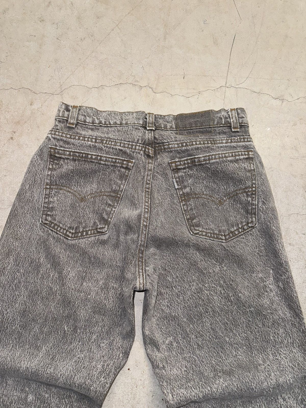 Levi's × Vintage Crazy Vintage 90s Levi’s Silver Tab Jeans Faded Grey Denim Size US 29 - 3 Thumbnail
