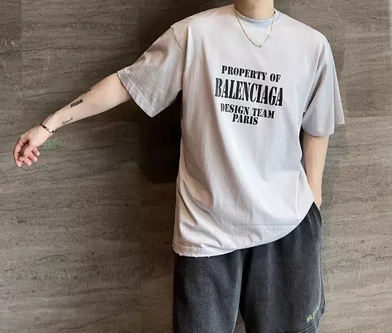 Balenciaga Balenciaga Letter logo print round neck loose short-sleeve Size US S / EU 44-46 / 1 - 8 Thumbnail