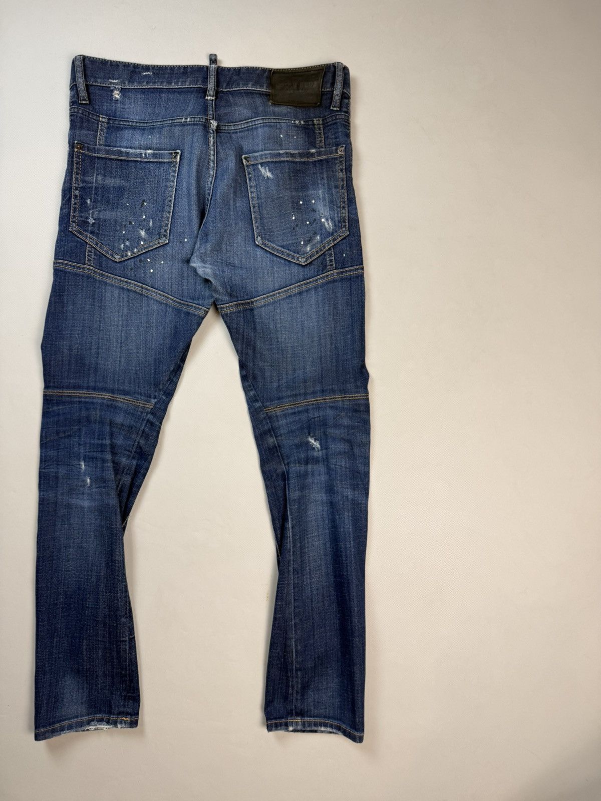 Dsquared2 Dsquared2 Men’s Distressed Denim Tidy Biker Jeans Size 48 Size US 32 / EU 48 - 19 Thumbnail