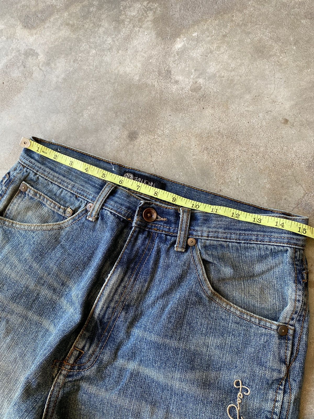 Beauty Beast × If Six Was Nine × Sean John y2k sean john jeans pant embroidery Size US 32 / EU 48 - 8 Thumbnail