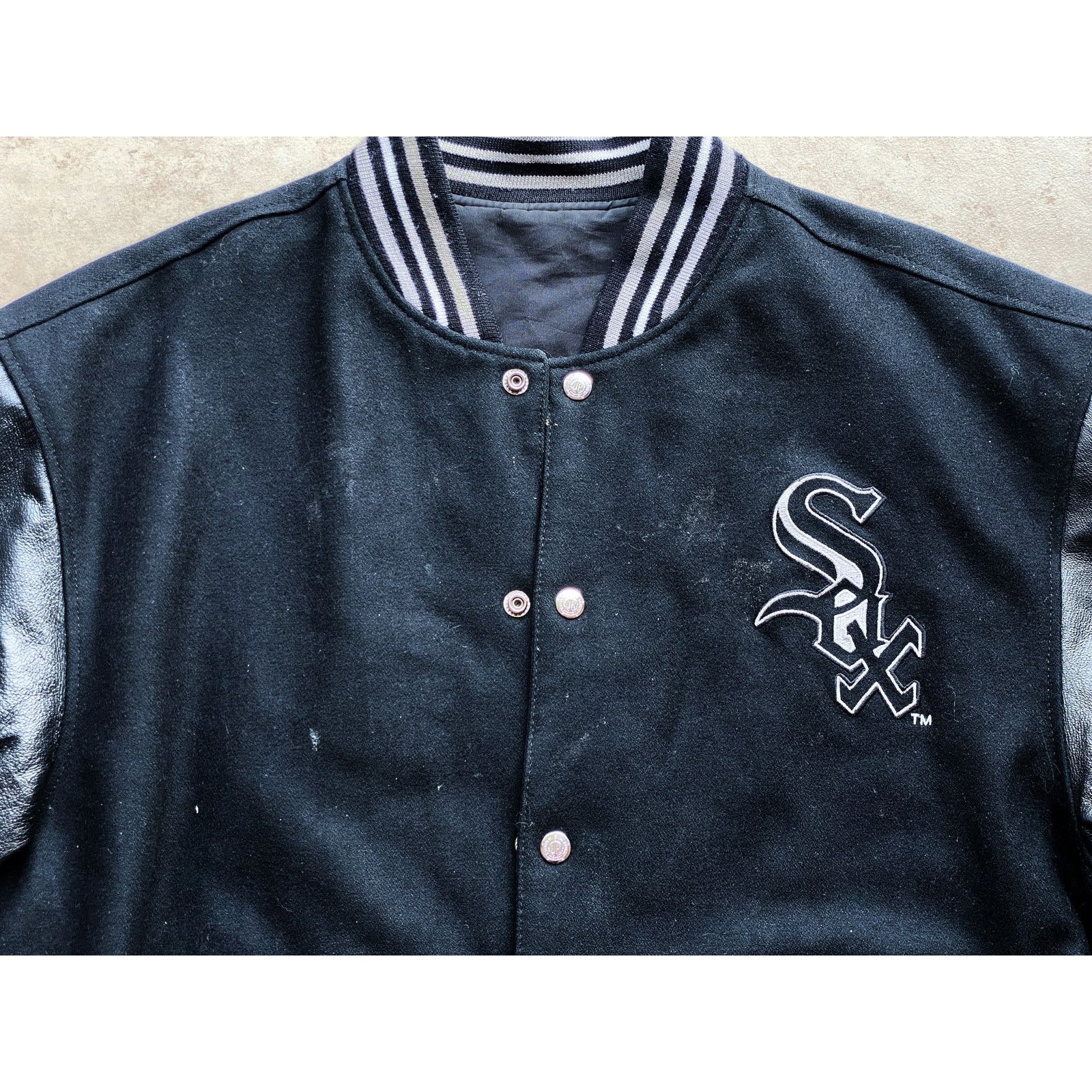 Jeff Hamilton × Starter Chicago White Sox 90s JEFF HAMILTON bomber L black MLB vtg Size US L / EU 52-54 / 3 - 8 Thumbnail