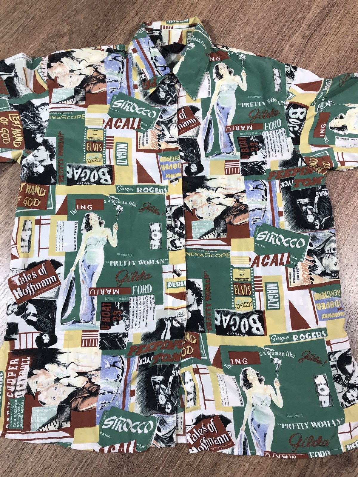 Vintage Vintage 90s ART Movie Logo Hawaiian Shirt Streetwear Style Size US S / EU 44-46 / 1 - 2 Thumbnail