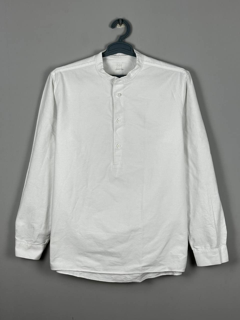 Cos COS Luxury White Oxford Shirt Scandinavian Collar Size US L / EU 52-54 / 3 - 1 Thumbnail