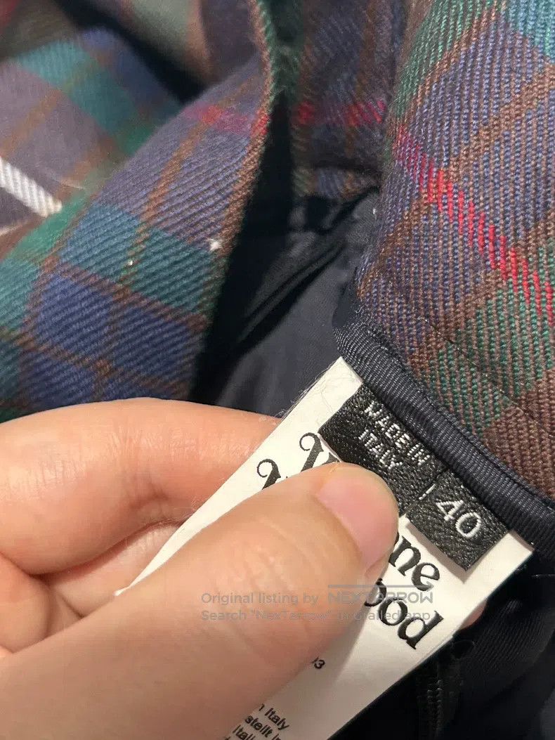Vivienne Westwood Vivienne Westwood Classic British irregular wool check hal Size 26" / US 2 / IT 38 - 8 Thumbnail