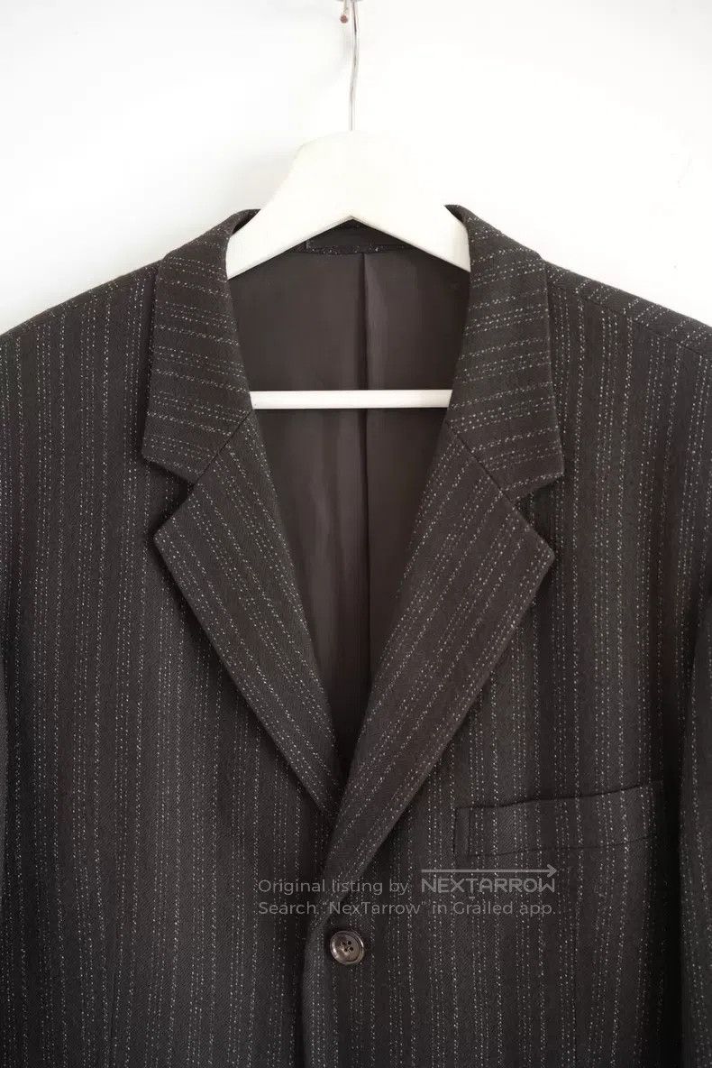 Yohji Yamamoto Yohji Yamamoto size 3 00s dotted wool linen brown and black Size 38R - 3 Thumbnail