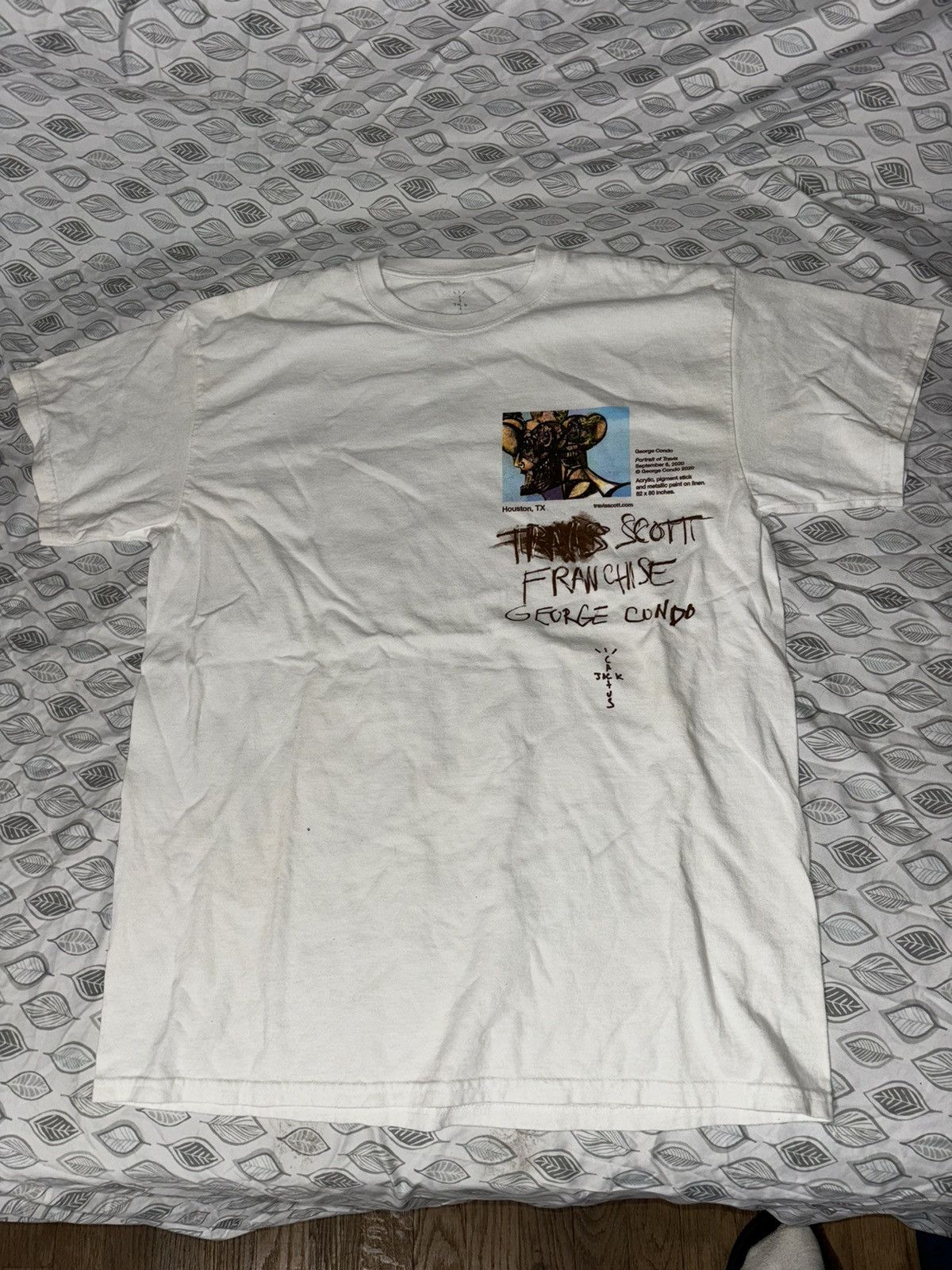 Travis Scott Travis Scott portrait of Travis wip tee | Grailed