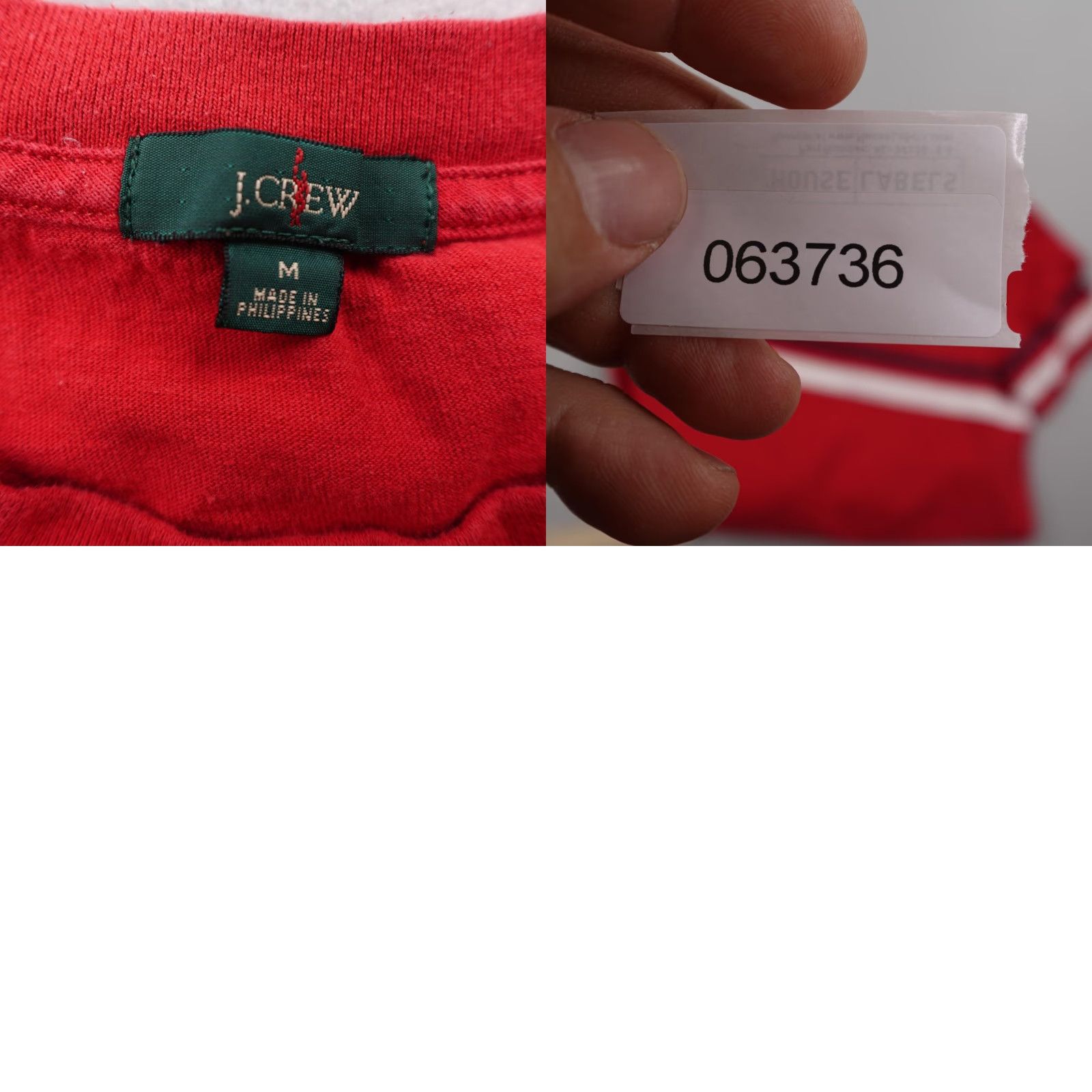 J.Crew J.Crew Shirt Mens Medium Striped Red Blue White Oarsman Short Sleeve Crew Neck T-Shirt Regular Fit Vintage? No (Do not include) Mens Size US M / EU 48-50 / 2 - 8 Thumbnail