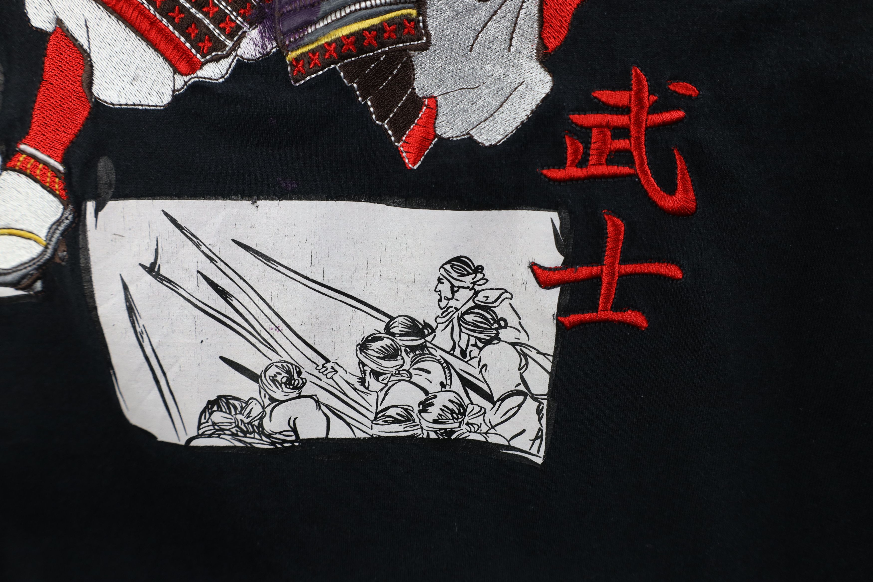 Vintage Vintage 90s Y2K Streetwear Japanese Samurai Warrior T-Shirt Size US XL / EU 56 / 4 - 9 Thumbnail