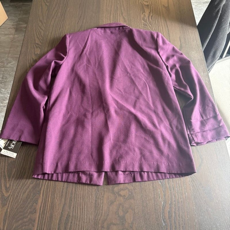 Other Sag Harber Women's Sz 6P Purple One Button Blazer NWT Size M / US 6-8 / IT 42-44 - 1 Thumbnail