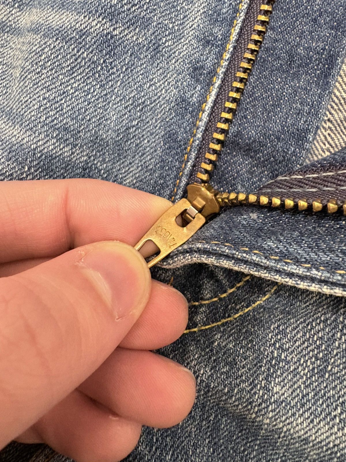 Levi's Vintage Clothing LVC Embroidered Orange Tabs Made In USA Size 28" / US 6 / IT 42 - 5 Thumbnail