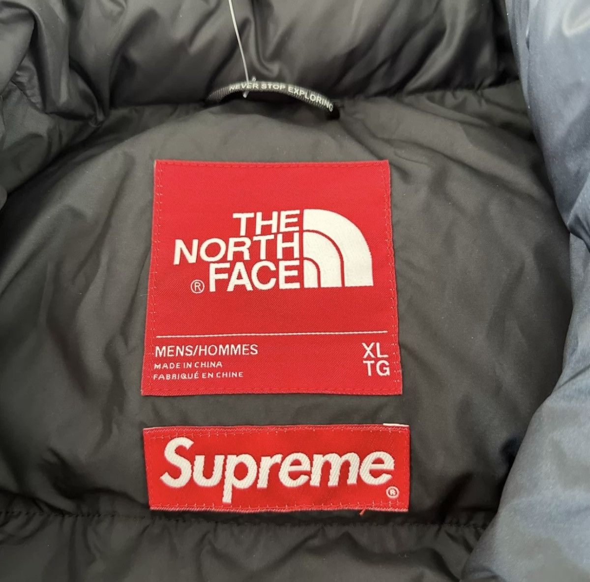 Supreme × The North Face Supreme tnf north face red bamn by any means nuptse jacket Size US XL / EU 56 / 4 - 6 Thumbnail
