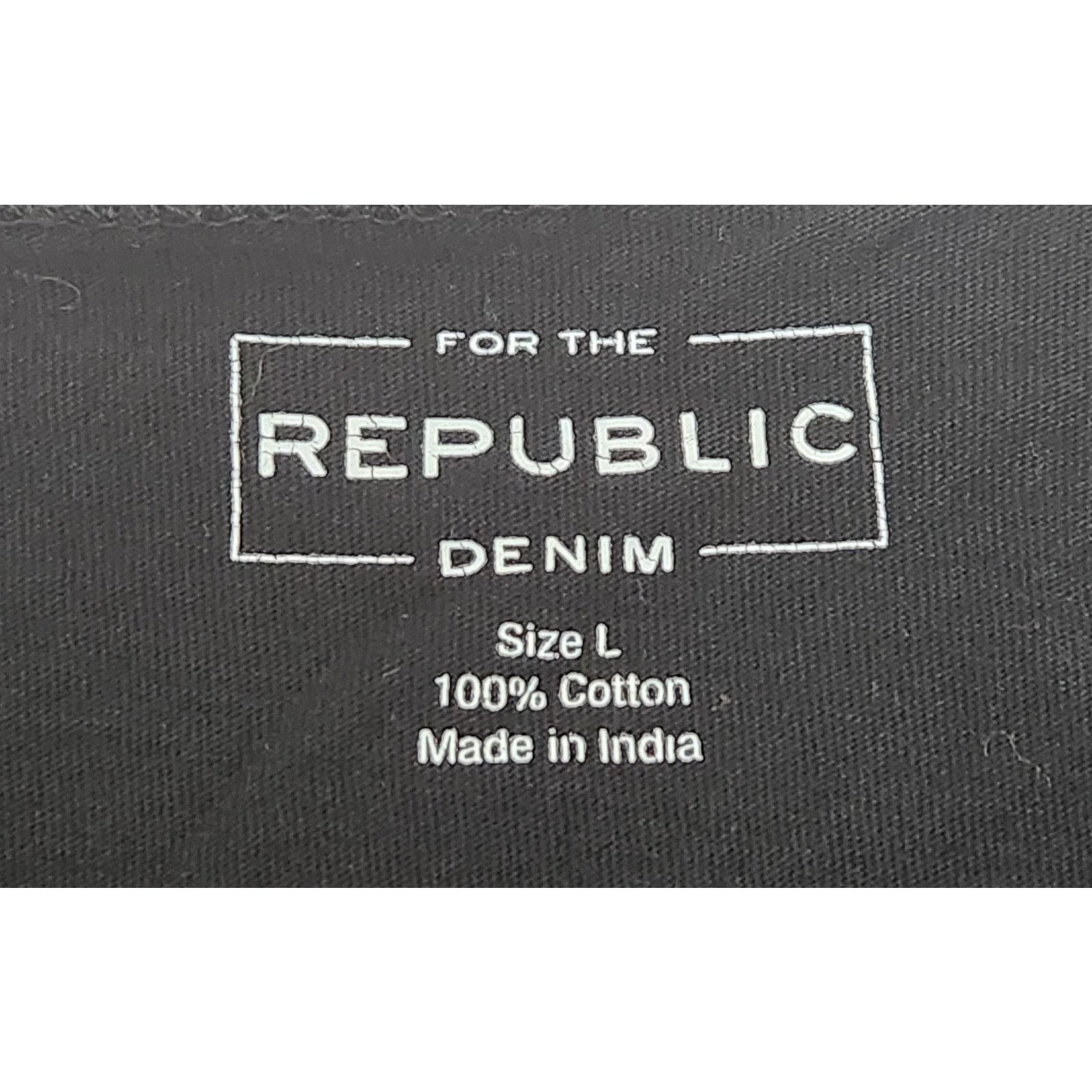 Other For The Republic Denim Black Long Sleeve Ruffled Hem Top L Size L / US 10 / IT 46 - 4 Thumbnail