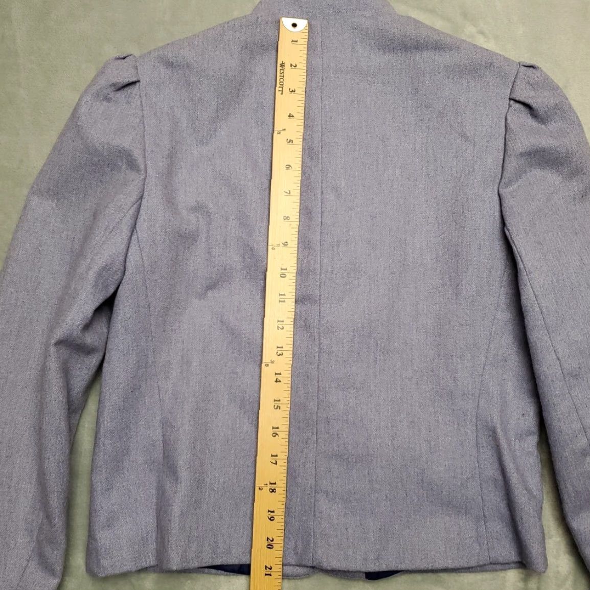 Vintage VINTAGE Jennifer Moore Outfit 2 Piece Skirt Jacket Womens Sz 8 Blue Wool Blend Minimalist 90s Retro Casual Size 30" / US 8 / IT 44 - 6 Thumbnail