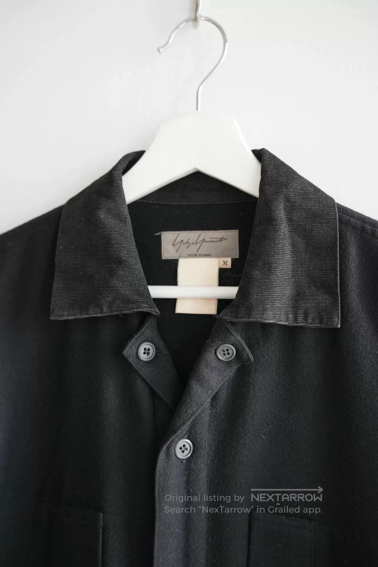Yohji Yamamoto Yohji Yamamoto Wool Shirt with Unique Design. Size US M / EU 48-50 / 2 - 3 Thumbnail