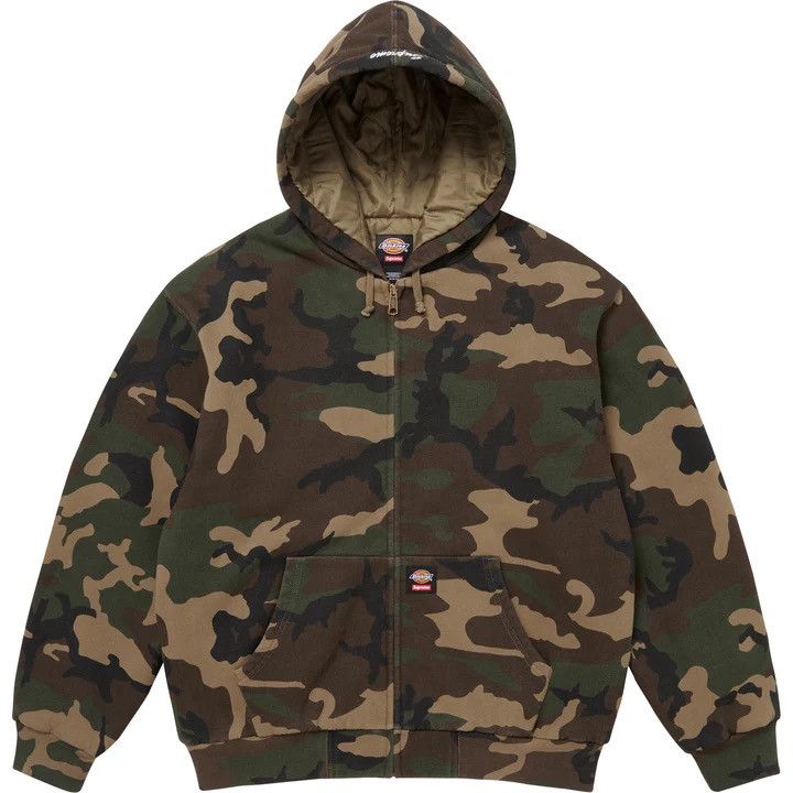 B.B. Simon × Supreme Supreme B.B Simon Woodland Camo Zip Up