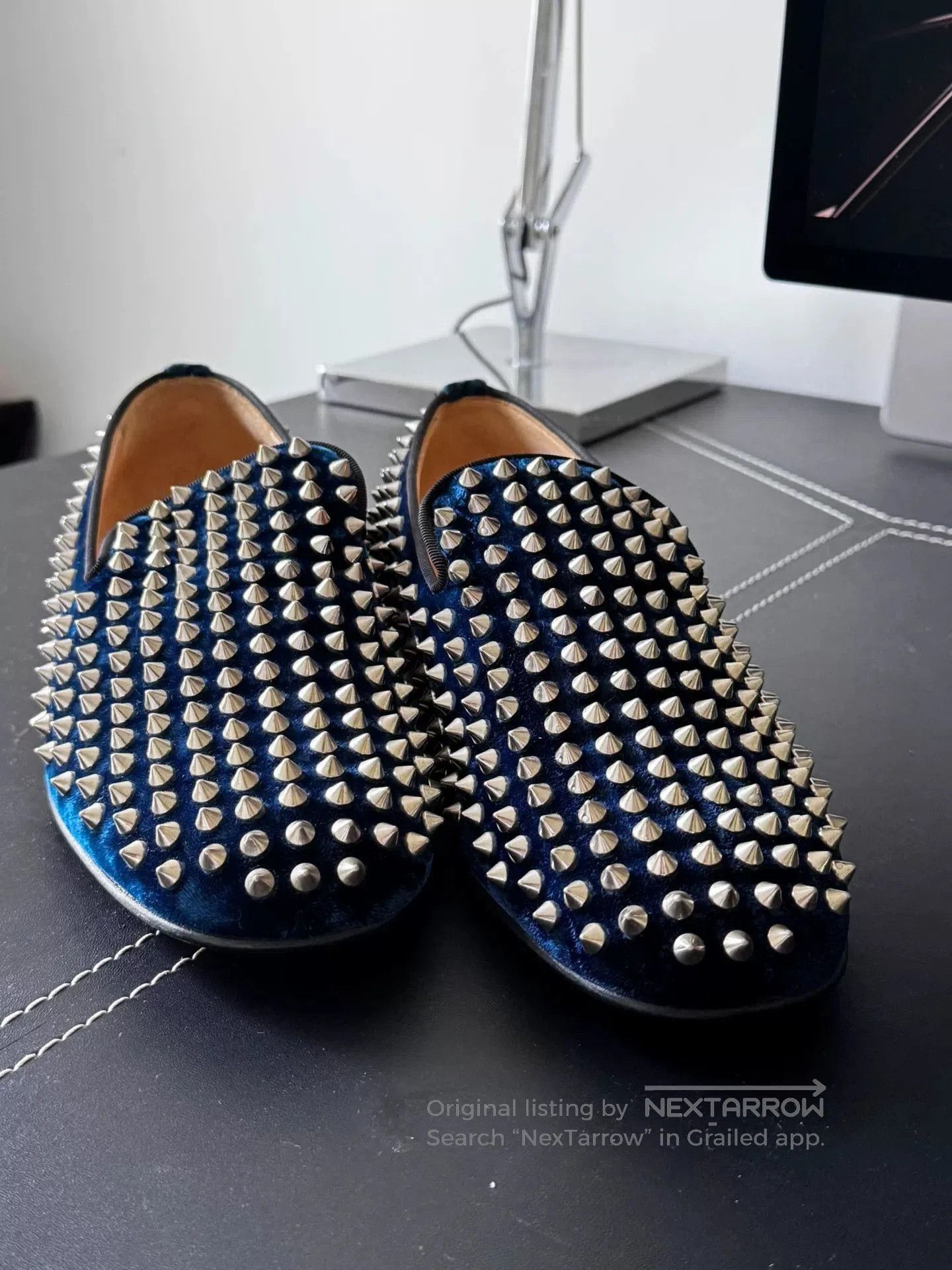 Christian Louboutin Christian Louboutin Studded Men's Shoes. Size US 6 / EU 39 - 2 Thumbnail