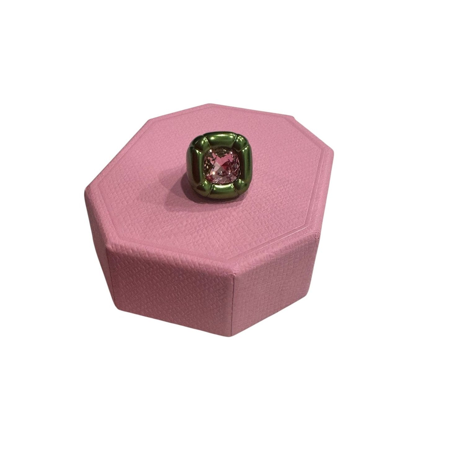 Swarovski Swarovski Dulcis Cocktail Ring sizen 50 / 5 Green New Size ONE SIZE - 2 Thumbnail