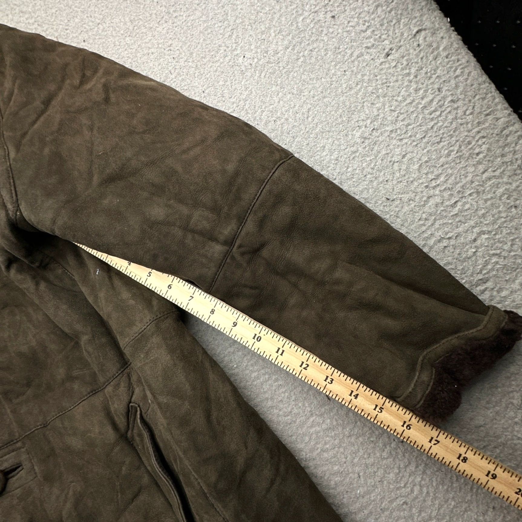 Vintage Metropolitan View Original Shearling Coat Mens L Brown Leather Italy Coat Overcoat Men Regular Large Size US L / EU 52-54 / 3 - 4 Thumbnail