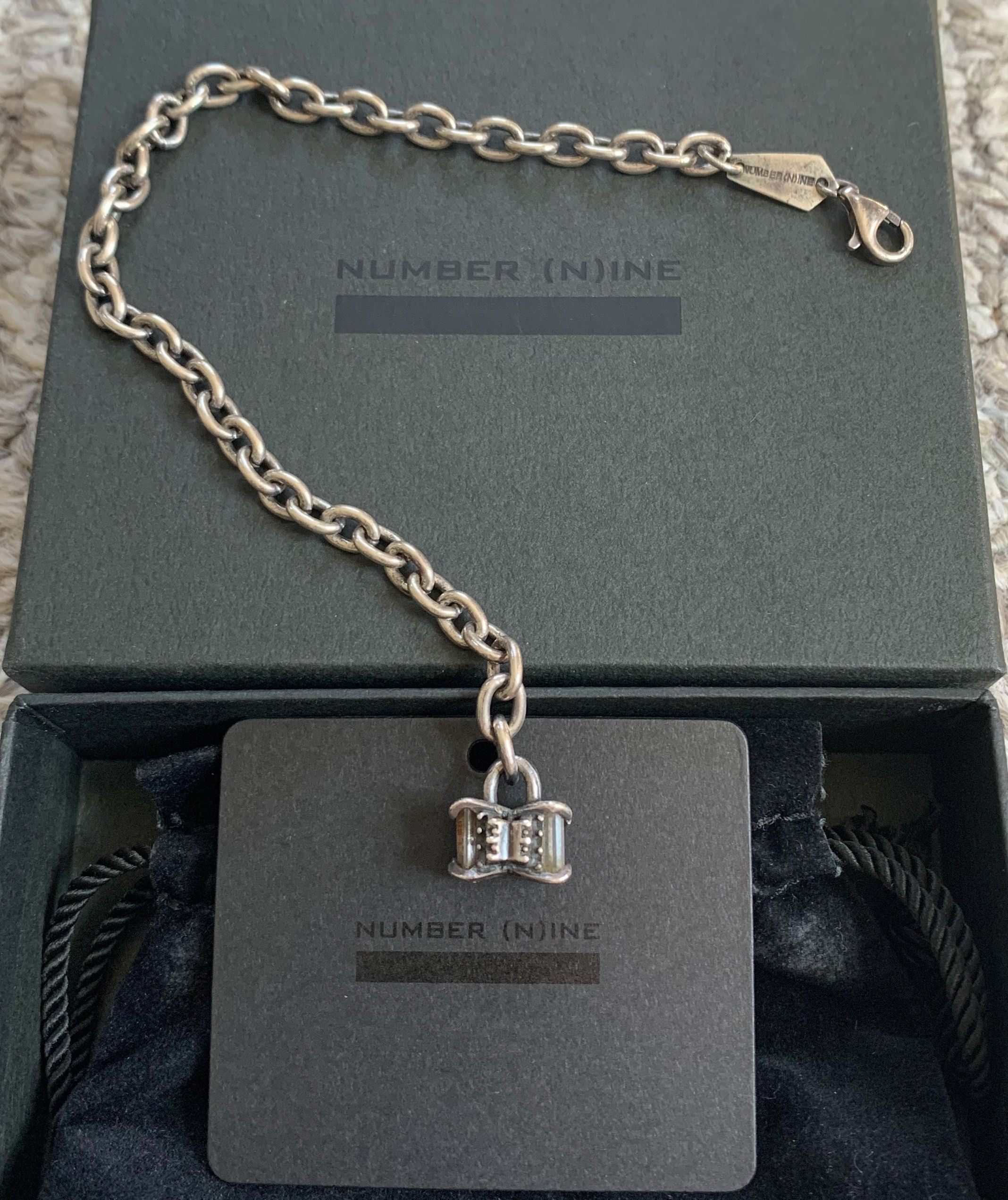 Jam Home Made × Number (N)ine SS02 Number (N)ine Sterling Silver Lock Bracelet Size ONE SIZE - 2 Thumbnail