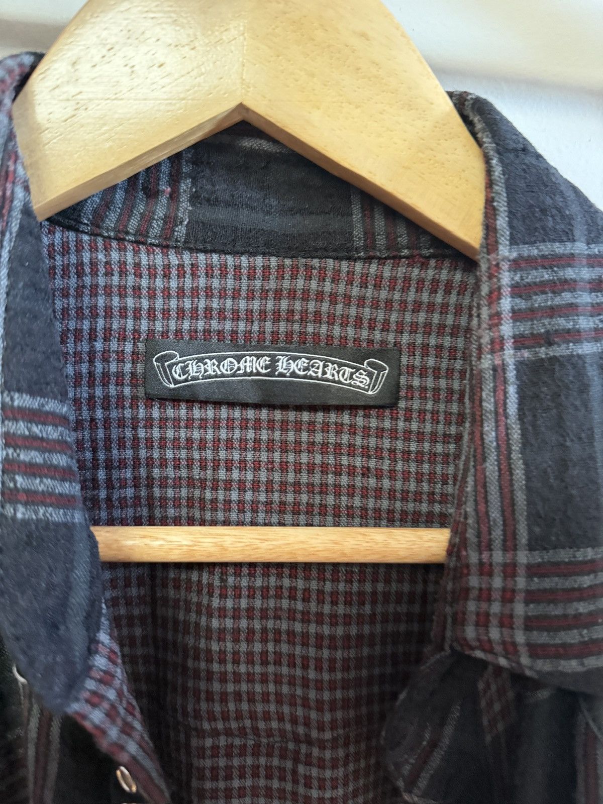 Chrome Hearts VINTAGE CHROME HEARTS RED CROSS PATCH FLANNEL Size US M / EU 48-50 / 2 - 6 Thumbnail
