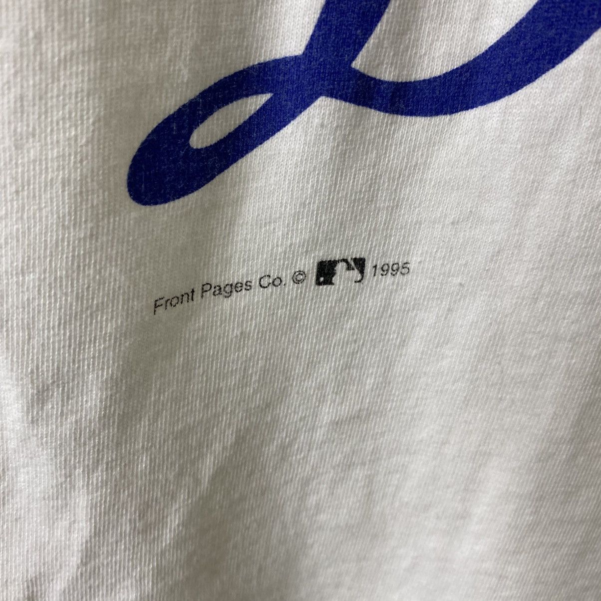 MLB Vintage 1990s Hideo Nomo LA Dodgers MLB Baseball T Shirt Size US L / EU 52-54 / 3 - 3 Thumbnail