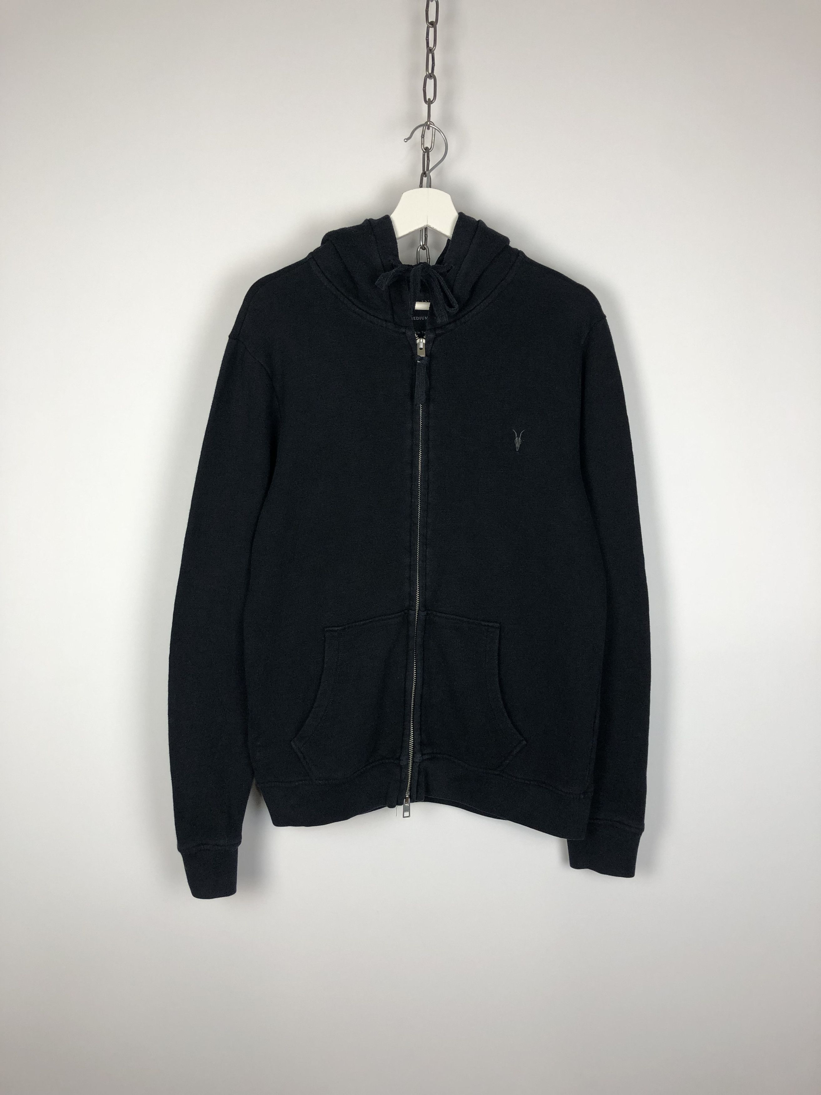 Allsaints Allsaints Zip Hoodie Wilde Hoody Dark Blue size M Size US M / EU 48-50 / 2 - 1 Thumbnail
