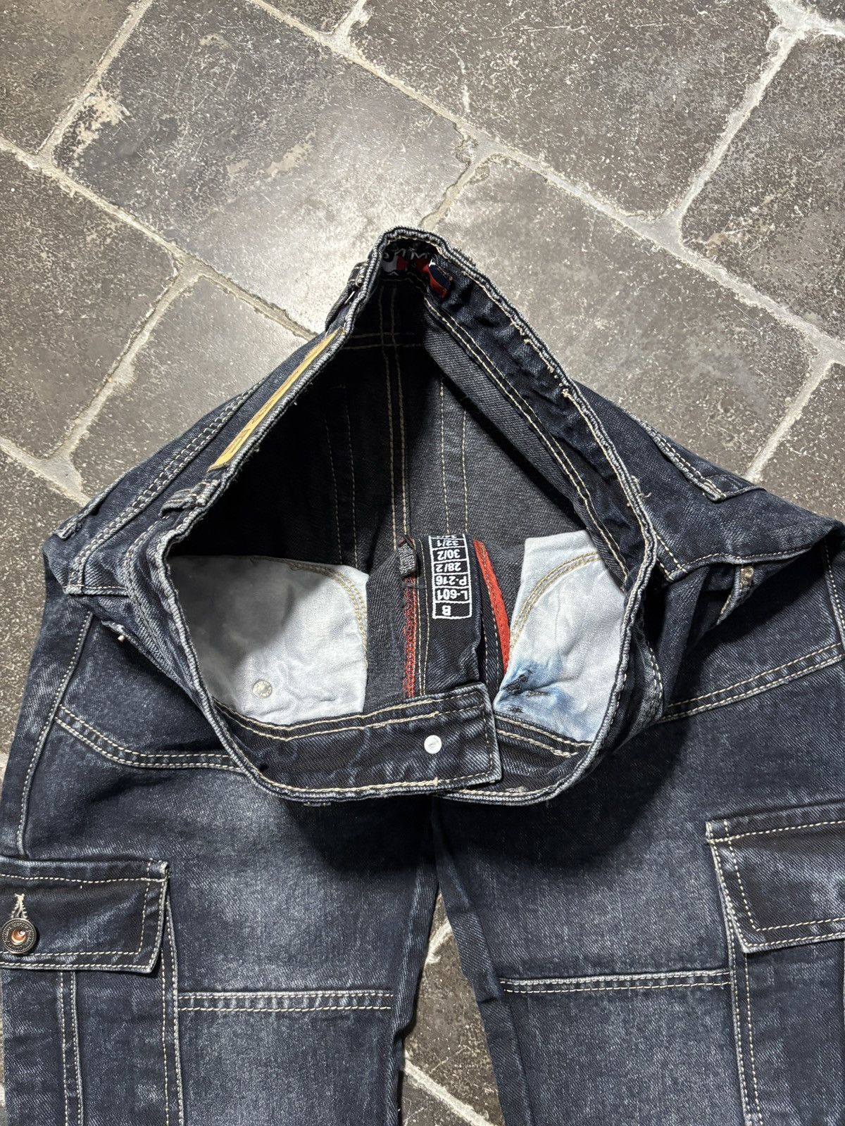 Vintage New York Yankees Jeans Vintage NY Denim 3D Pocket Puff Y2K Size US 28 / EU 44 - 9 Thumbnail