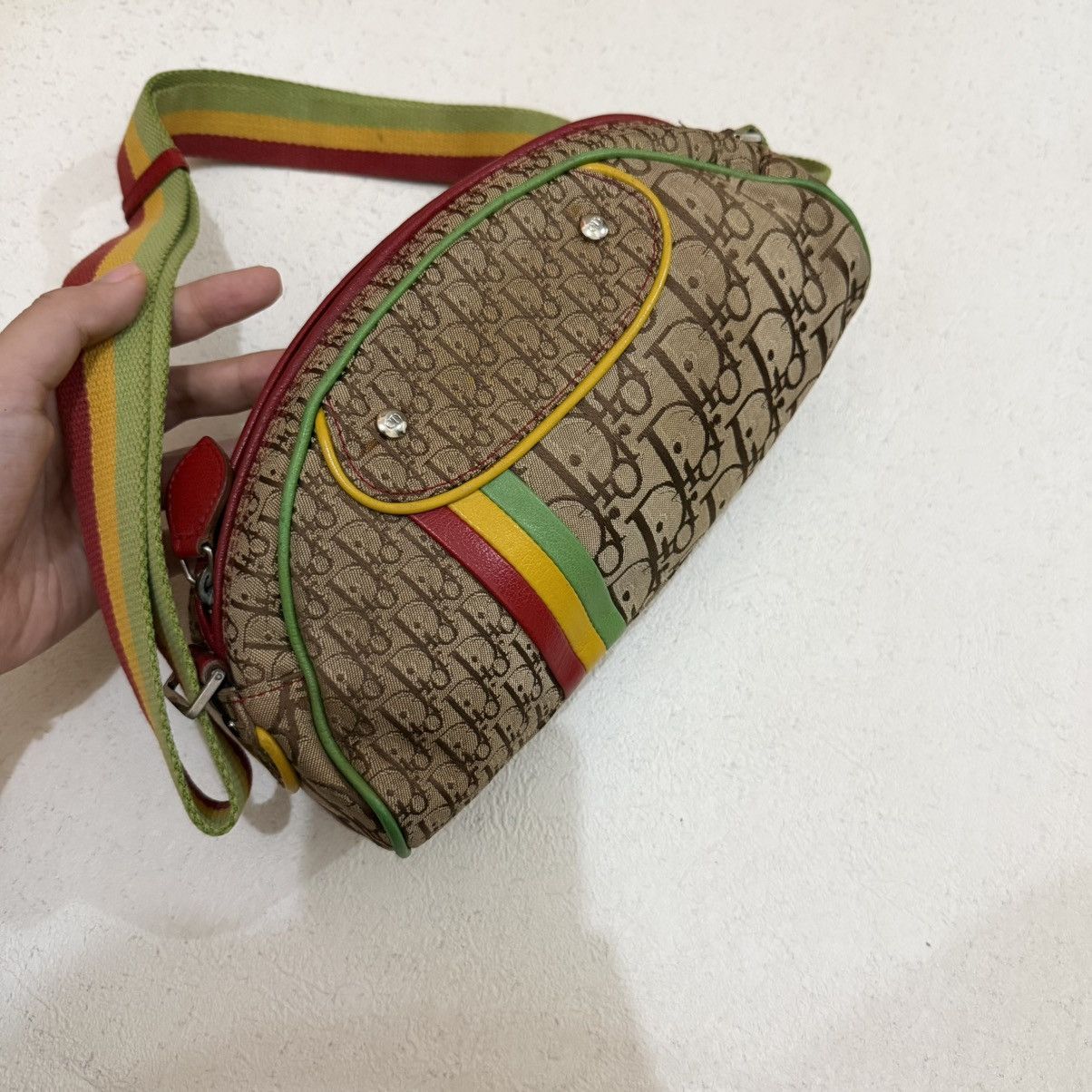 Dior Christian Dior By Galliano Fw/2004 Rasta Cross Body Bag Size ONE SIZE - 5 Thumbnail