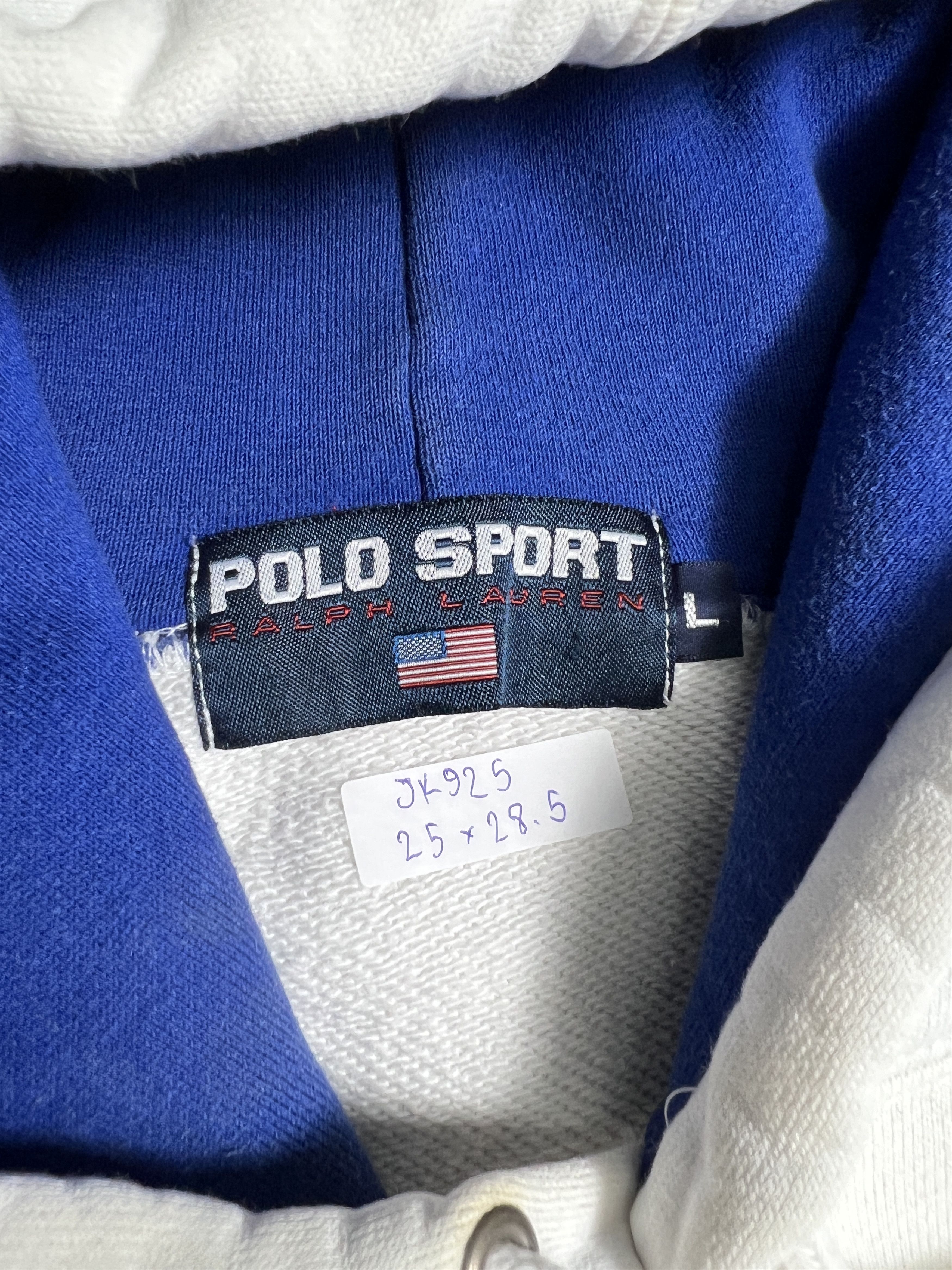 Polo Ralph Lauren × Ralph Lauren Sport × Vintage Vintage Polo Sport USA Flag Hoodie (L) JK925 Size US L / EU 52-54 / 3 - 3 Thumbnail