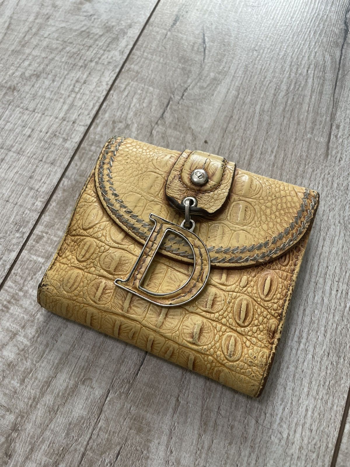 Dior Christian Dior Vintage Wallet Leather Size ONE SIZE - 6 Thumbnail