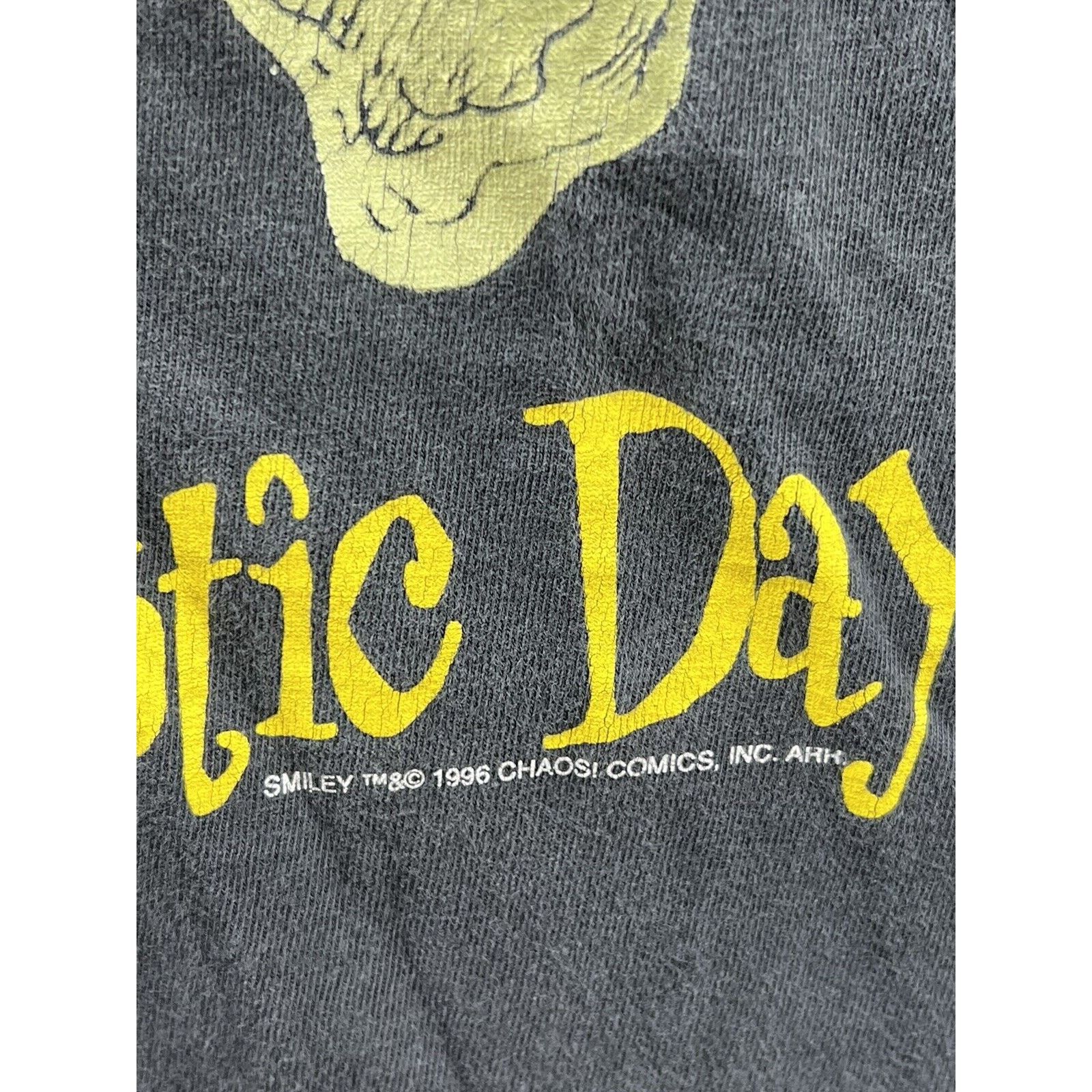 Hanes 1996 Have A Psychotic Day Chaos Comics Graphitti T-Shirt Size US L / EU 52-54 / 3 - 4 Thumbnail