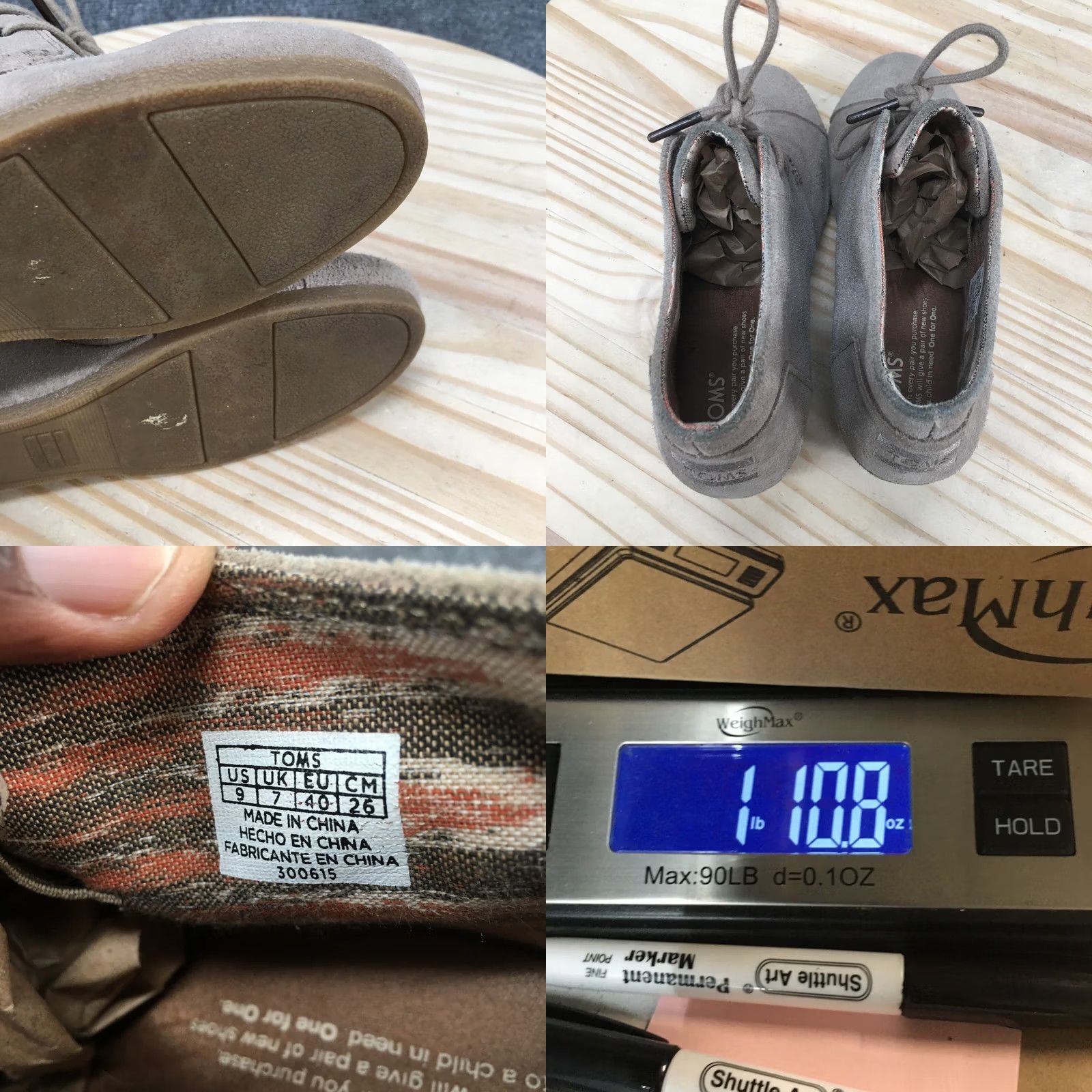 Toms Toms Boots Womens 9 Desert Brown Lace Up Ankle Wedge Heels Comfort Desert Boots Womens 9 Brown Slips User? Size M / US 6-8 / IT 42-44 - 9 Thumbnail