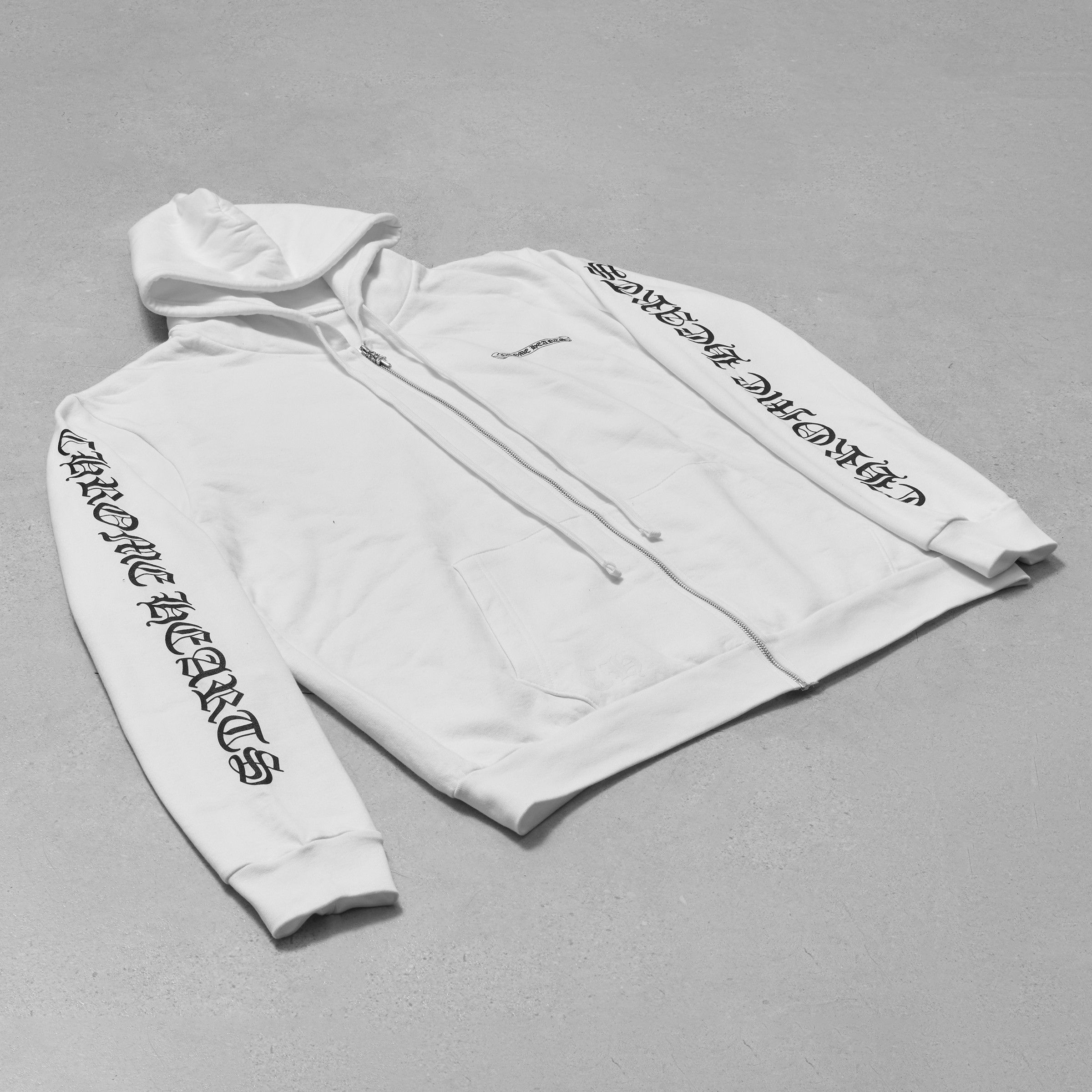 Chrome Hearts Chrome Hearts Scroll Floral Cross Sleeve Zip Up Hoodie Size US L / EU 52-54 / 3 - 3 Thumbnail