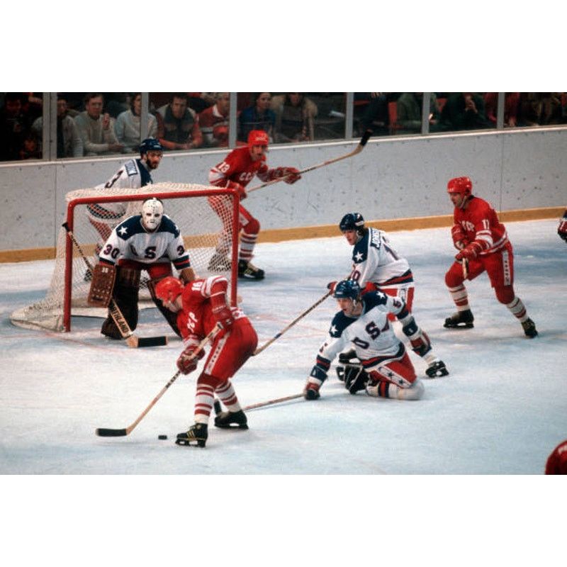 NHL Winter Olympic STARTER 1980 Miracle USA Soviet sweat hockey Size US XL / EU 56 / 4 - 8 Thumbnail