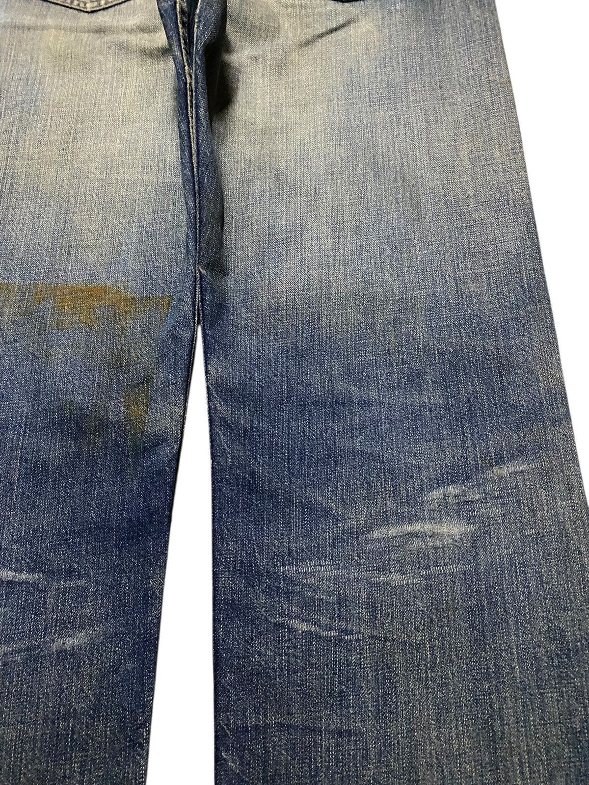 Levi's Vintage Levis 501 Mud Wash Distressed Loose Jeans Size US 30 / EU 46 - 10 Thumbnail