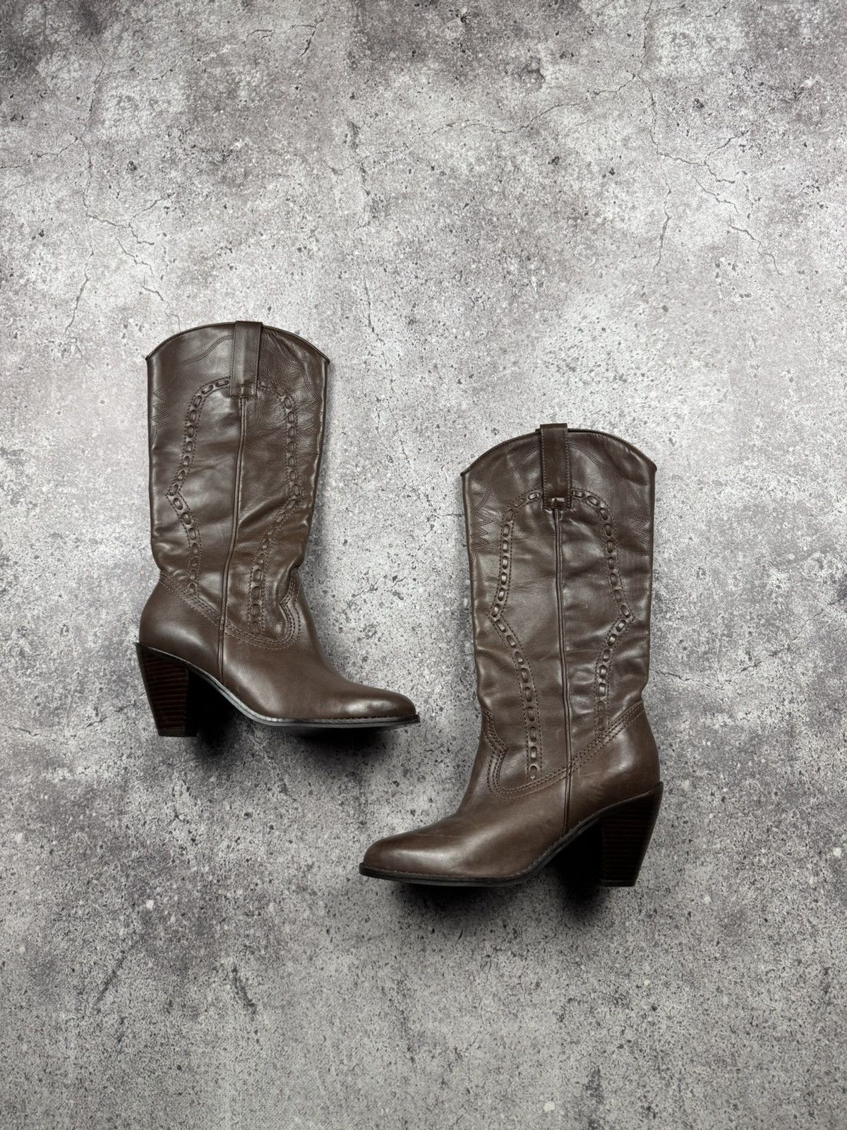 If Six Was Nine Vintage AS 98 Ankle Rick Owens Style Y2K Leather Heels Boots Size US 5 / IT 35 - 4 Thumbnail