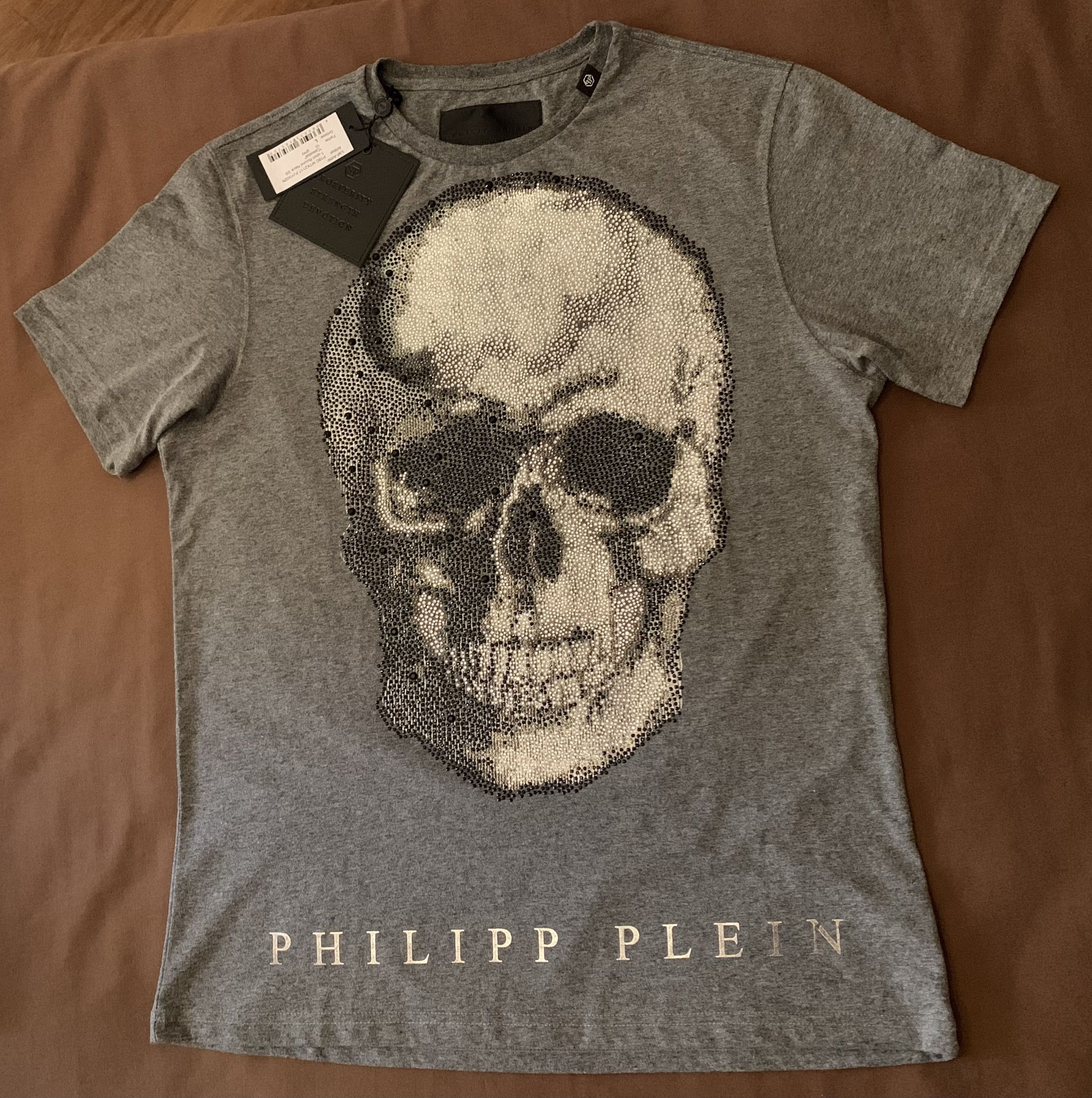Philipp Plein Philipp Plein men' s t-shirt with Swarovski (retail €750) Size US L / EU 52-54 / 3 - 2 Thumbnail