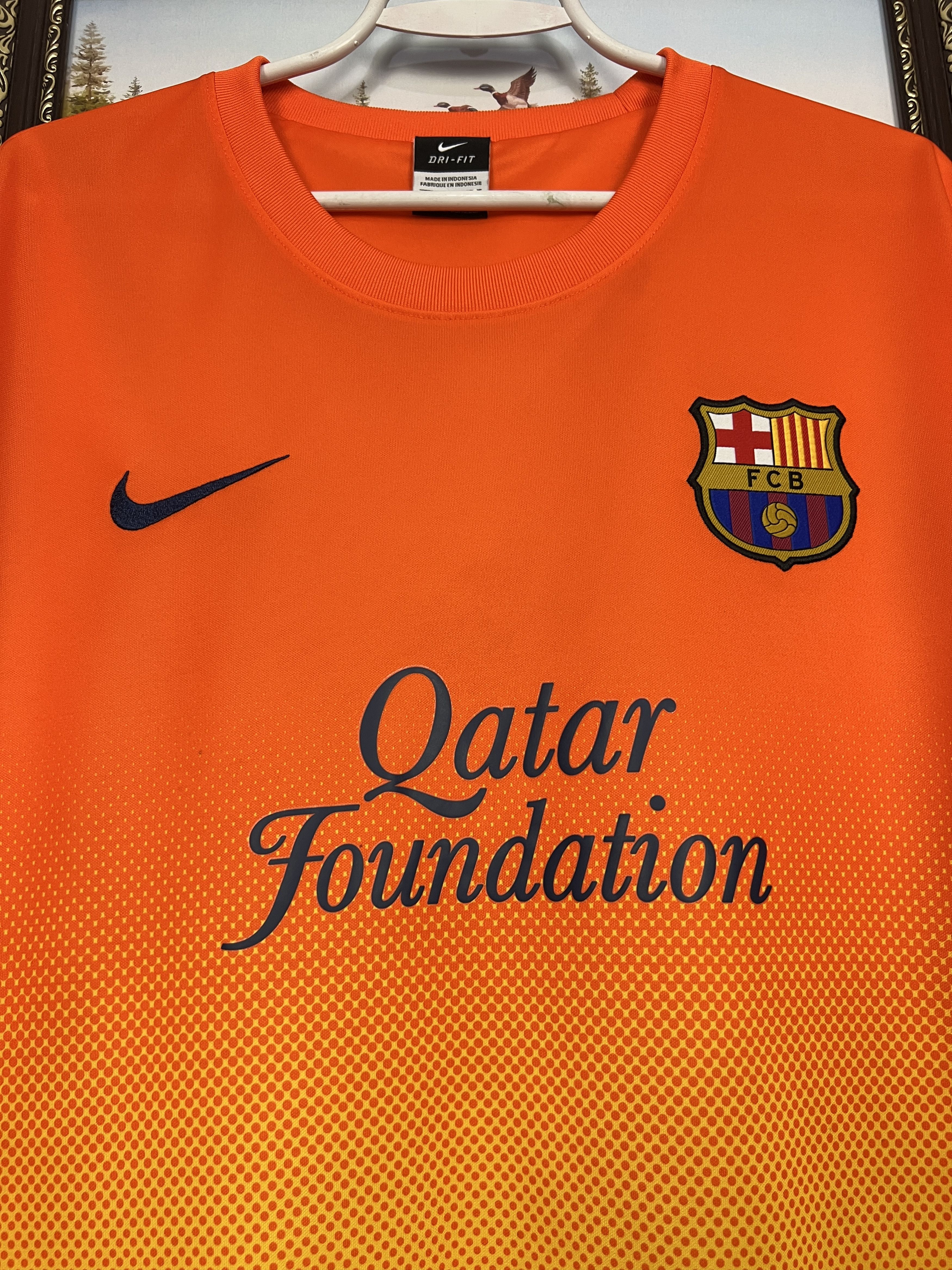 Nike Barcelona Away football shirt 2012 Soccer Nike Jersey Mens Size US XXL / EU 58 / 5 - 3 Thumbnail