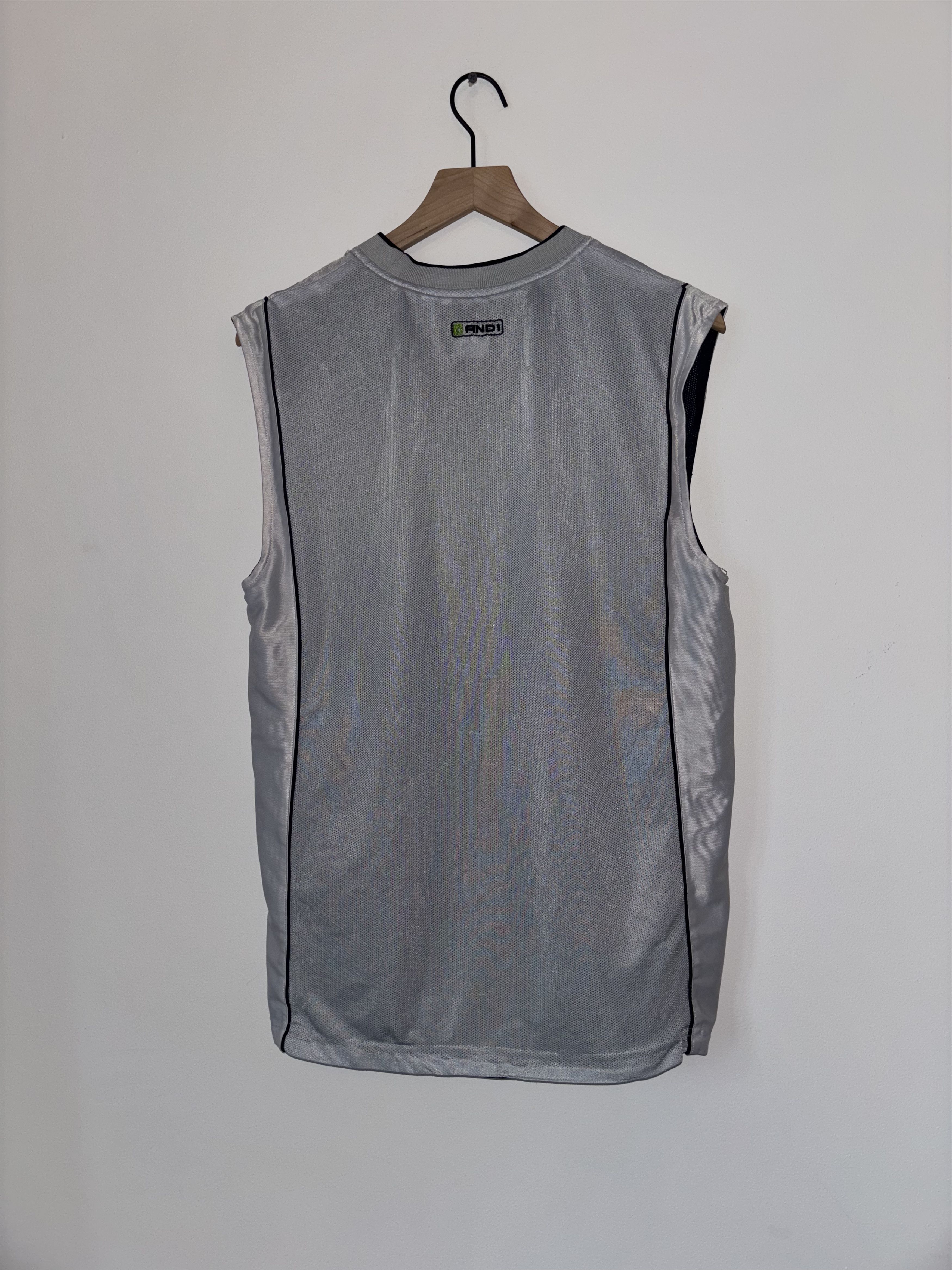 Other And1 Reversible Sleeveless Basketball Jersey Blue & Silver Size US M / EU 48-50 / 2 - 6 Thumbnail