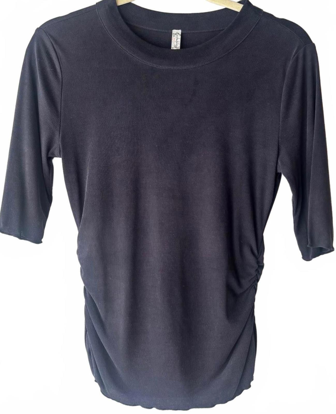 Free People Free People Black Short Sleeve Women's T-Shirt Size M / US 6-8 / IT 42-44 - 1 Thumbnail