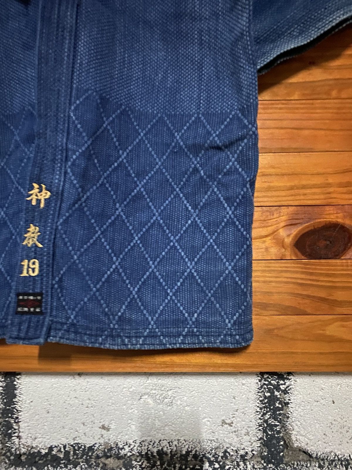 Indigo Vintage Indigo Kendo Gi Jacket | Traditional Keikogi | Boro Size US M / EU 48-50 / 2 - 9 Thumbnail