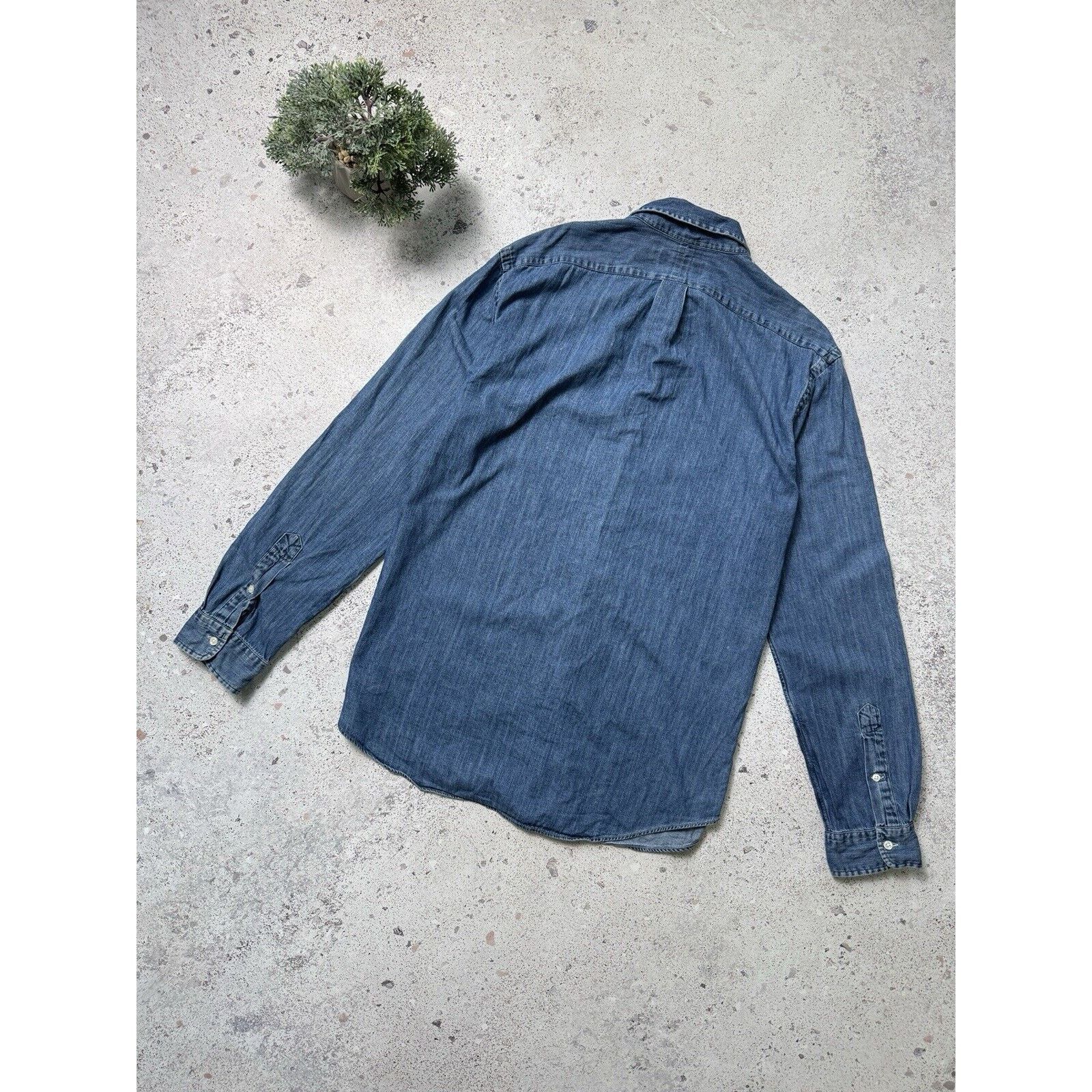 Polo Ralph Lauren Polo Ralph Lauren Denim Long Sleeve Button Up Shirt Size XL Size US XL / EU 56 / 4 - 10 Thumbnail